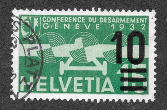 Sveitsi - Lentopostimerkki 1935 (Michel 286b) O