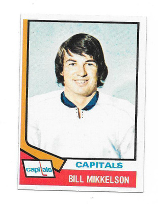 1974-75 Topps #23 Bill Mikkelson Washington Capitals