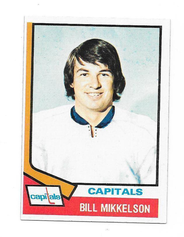 1974-75 Topps #23 Bill Mikkelson Washington Capitals