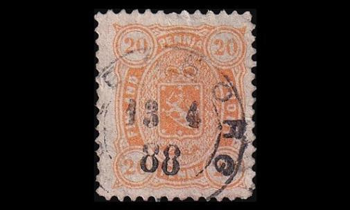 22 o Nelilukuinen 20 p Borgå 13.4.88 (1885)