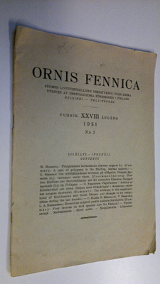 Ornis Fennica 1951 n:o 3