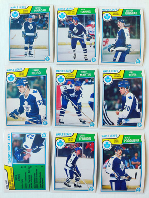 83-84 Opc - Toronto Maple Leafs 18kpl