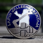 Emalinen merkki. Lapin jälleenrakentaja. 18 mm. - pikkukuva 1