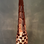 Makramee valolyhty / amppeli - 11/17 x 56 cm - pikkukuva 4