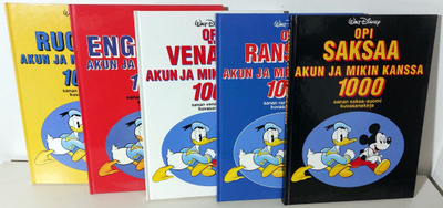 Disney: Akun ja Mikin kielikirjat 5 kpl