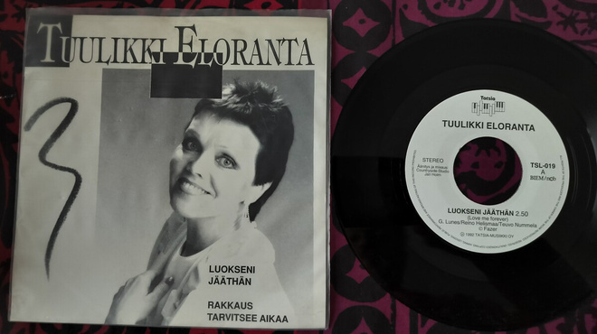 TUULIKKI ELORANTA7”:Luokseni jääthän/Rakkaus tarvitsee aikaa