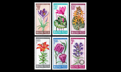 Unkari 2212-7 ** Rauhoitettuja kukkia (1966)