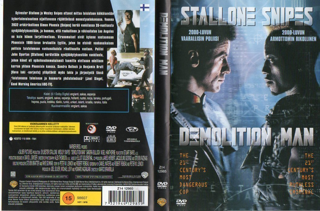 Demolition Man	(1 812)	k	-FI-	DVD	suomik.		sylvester stallon