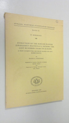 Risto A. Väisänen : Evolution of the ringed plover (Chara...