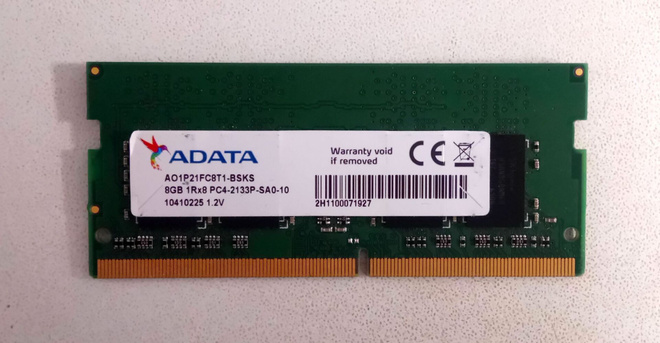 A-Data 8GB DDR4 SO-DIMM kannettavan muistikampa