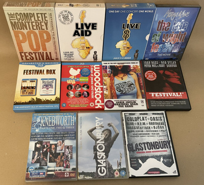 Festivaali-musiikkivideoita DVD & Blu-ray
