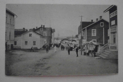Rovaniemi, markkinatunnelmaa, vanha mv pk, p. 1919