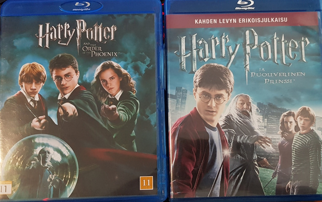 Harry Potter Ja Feeniksin Kilta+Puoliverinen Prinss -Blu-Ray
