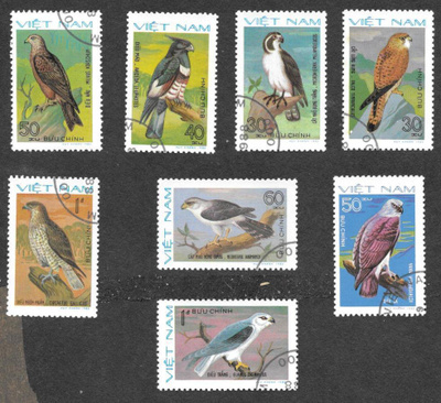 Vietnam - petolintuja 1982 (Mic. 1232-1239) O sarja