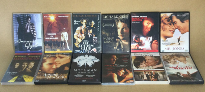 Richard Gere-elokuvia 12 kpl DVD