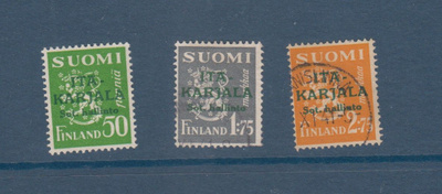 Itä-Karjalaa 1941 vihr. lisäpainmat */o