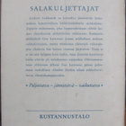 Frederic Goldsmith: Salakuljettajat, Kustannustalo 1957. - pikkukuva 2