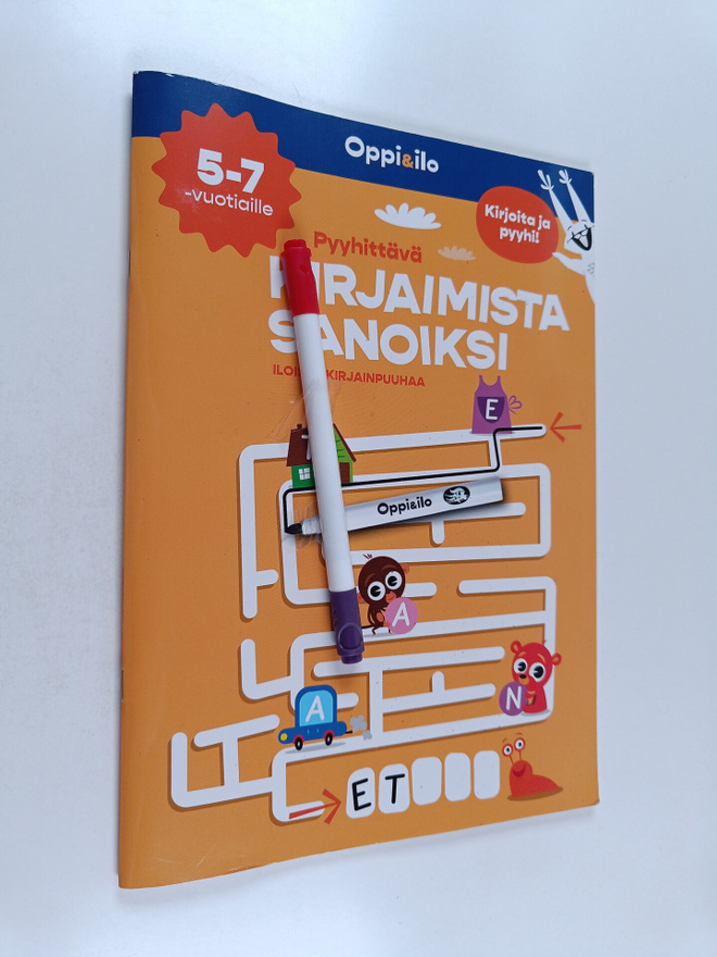 Ritva Ketonen ym. : Pyyhittävä Kirjaimista Sanoiksi : Ilo...