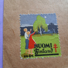 Vanha postilähetyskuori joulumerkillä - pikkukuva 4