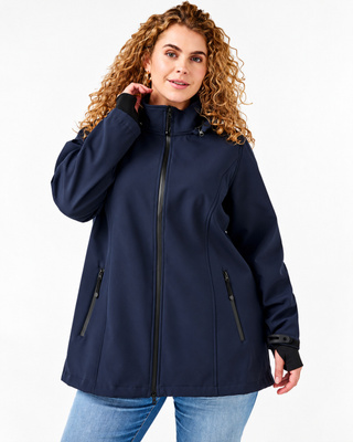 Lyhyt softshell-takki,kokoa M (Zizzi)