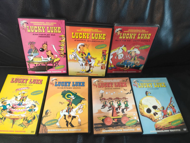 Lucky Luke 7DVD Setti Suomijulkaisu