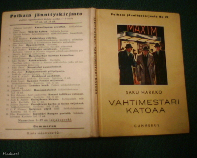 Saku Harkko VAHTIMESTARI KATOAA ( 1 p. 1939 ) Sis.pk:t