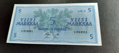 5 mk 1963 Litt.A, KO2-Nar, I-sarjaa