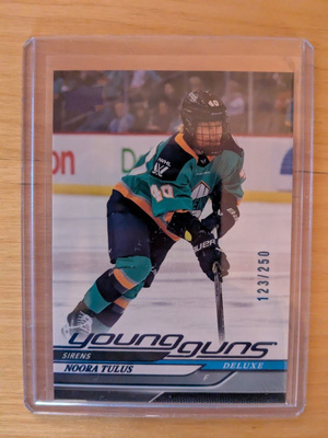 2024-25 Upper Deck PWHL #52 Noora Tulus Deluxe Young Guns