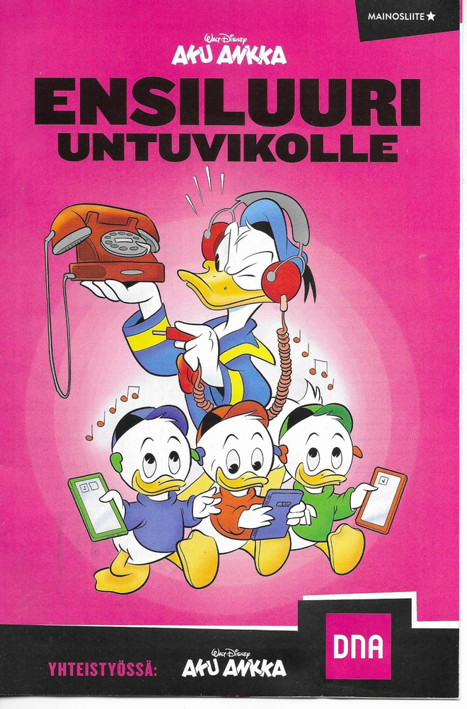 Aku Ankka  DNA mainosliite - Ensiluuri untuvikolle