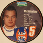 Matti Koistinen Tappara pyöreä kiekkojuustokortti - pikkukuva 1