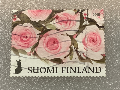 2538/ 2018 Onnenkukkia 3/5 o leimattu
