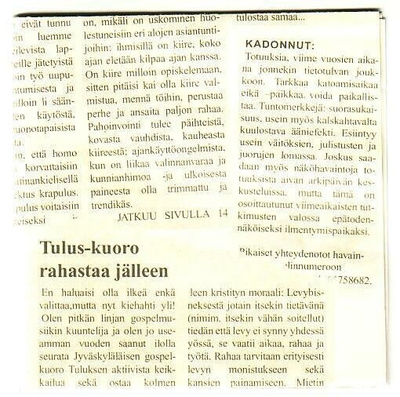 cd / ep, Tulus: Antaa tulla [gospel]