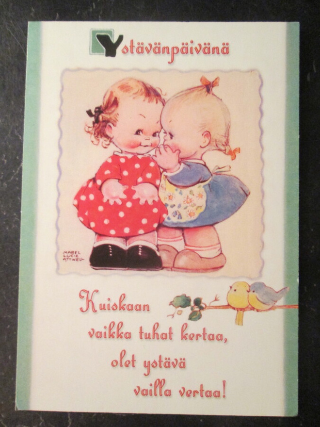 KULKEMATON YSTÄVÄNPÄIVÄKORTTI HYVÄÄ YSTÄVÄNPÄIVÄÄ