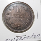 10 penniä 1915 kulkematon vähäsen patinoitumisen alkua - pikkukuva 5