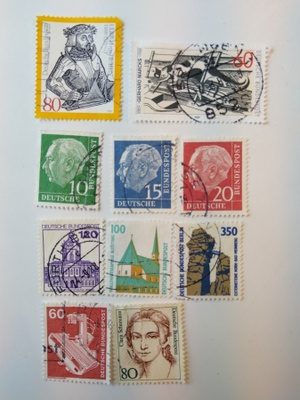 Postimerkki Saksa 10 erilaista