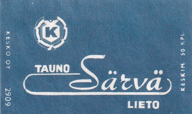 Lieto. Tauno Särvä. Kesko Oy  2909 , s61
