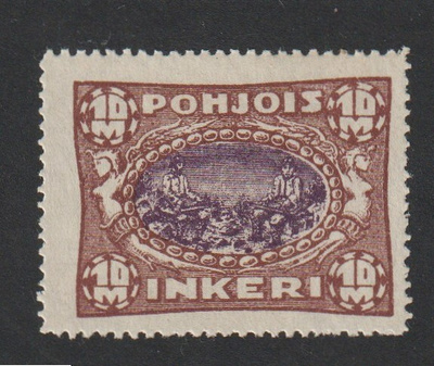 1920 Pohjois-Inkeri 10 Markkaa leimaamattomana