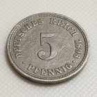 Saksa 5 Pfennig 1898A - pikkukuva 3