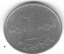 1977 1 PENNIN KOLIKKO KÄYTETTY
