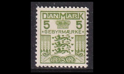 Tanska VM_17 ** Gebyr 5 öre (1934)
