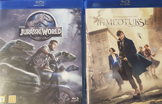 Ihmeotukset ja niiden olinpaikat +-Jurassic World -Blu-Ray