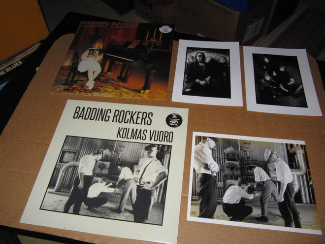 Badding Rockers LP:t Rauhaton Syd. Rock`N` K ja Kolmas Vuoro