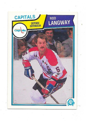 1983-84 OPC #374 Rod Langway , Washington Capitals