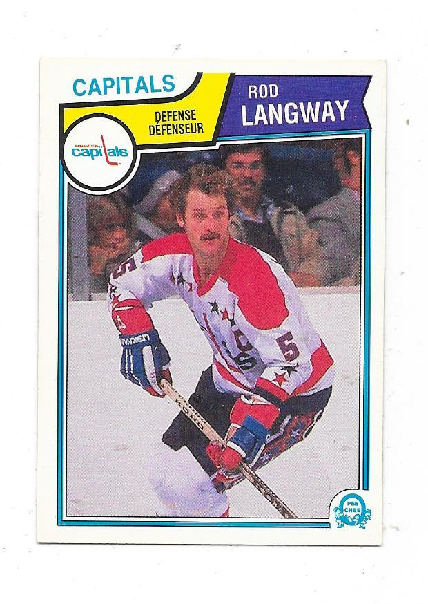 1983-84 OPC #374 Rod Langway , Washington Capitals