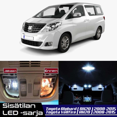 Toyota Alphard / Vellfire (AH20) Sisätilan LED-s