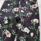 H&M mustat kukka -kuosilliset Housut / Stretch - koko 36 - pikkukuva 1
