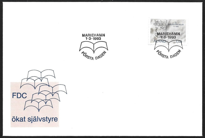 FDC Åland 1993 Uusi Itsehallintolaki  LaPe ÅL 065