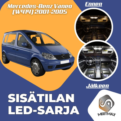 Mercedes-Benz Vaneo Sisätilan LED-sarja 9-osainen