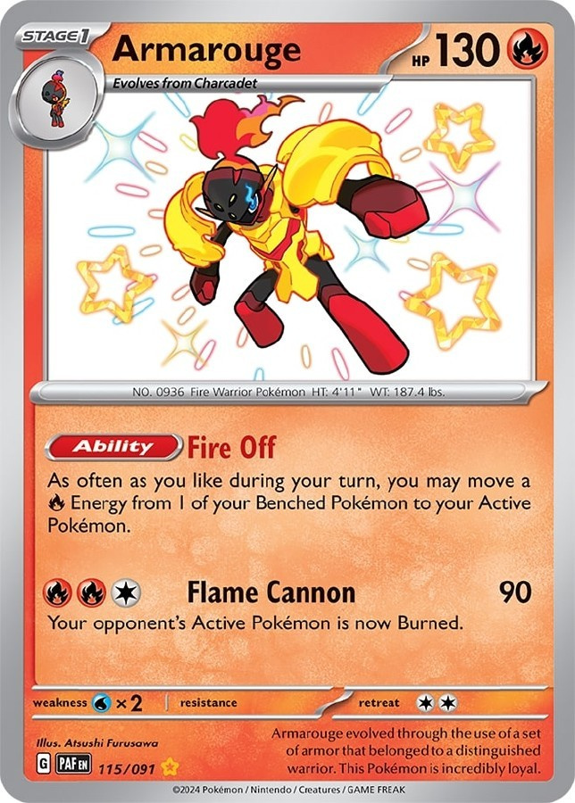 Armarouge 115/091 - Paldean Fates - NM/M