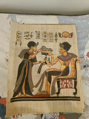 Egyptiläinen papyrus maalaus